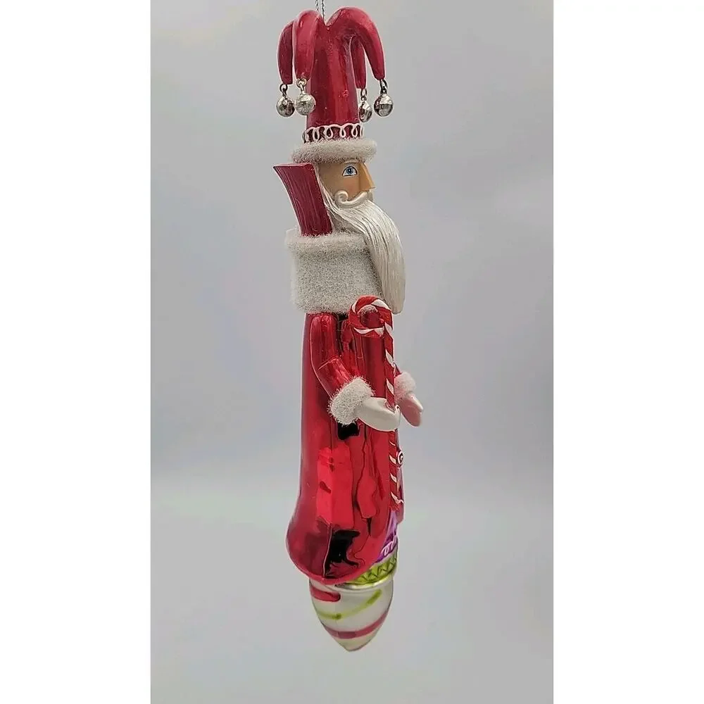 Dept 56 Nutcracker Suite Treats Santa Glass Ornament In Box 2012 Retired 4026433